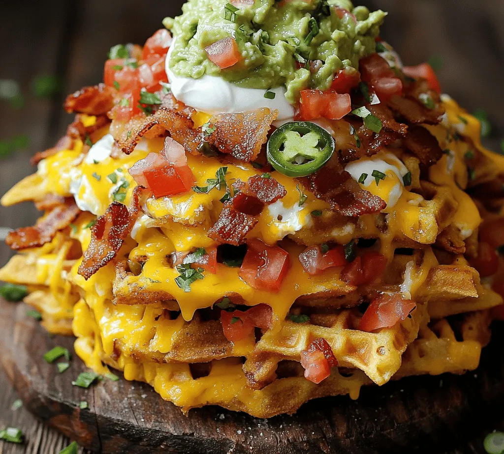 Waffle Fry Nachos are a delightful twist on the classic nacho dish, perfect for game nights, family gatherings, or a cozy evening at home. This innovative recipe merges the crispy texture of waffle fries with the gooey goodness of melted cheese and savory toppings, creating a dish that appeals to all ages. With Waffle Fry Nachos, you get the best of both worlds: the beloved comfort of nachos combined with the unique shape and crunch of waffle fries. Whether you