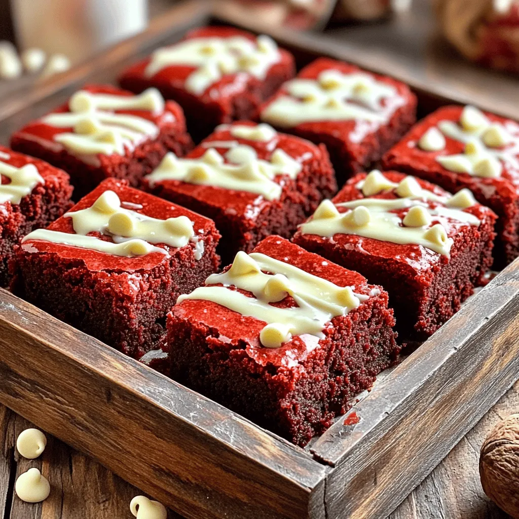 The Best Fudgy Red Velvet Brownies