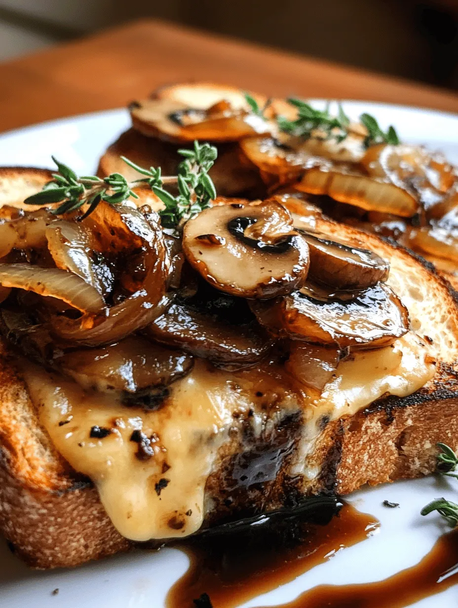 Elevate Your Comfort Food: Gourmet Gouda Grilled Cheese with Savory Mushrooms and Onions