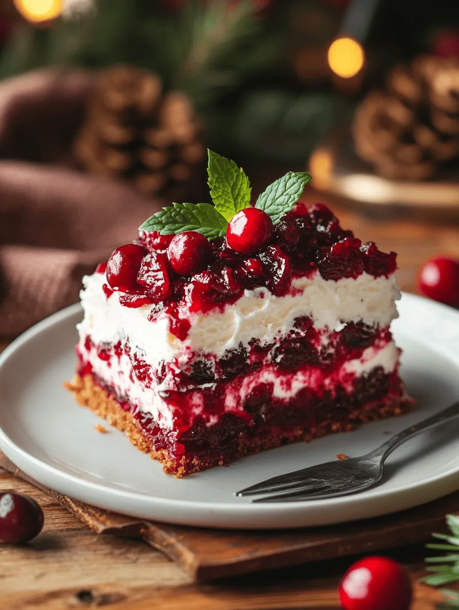 Christmas Cranberry Poke Cake – A Festive Sweet Treat for Your Holiday Table