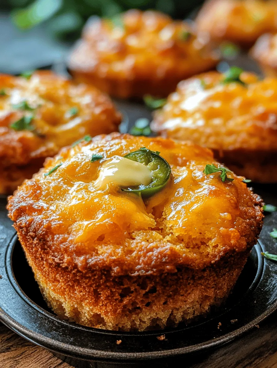 Cheesy Jalapeño Bliss Cornbread Muffins: A Delicious Twist on a Comfort Food Classic