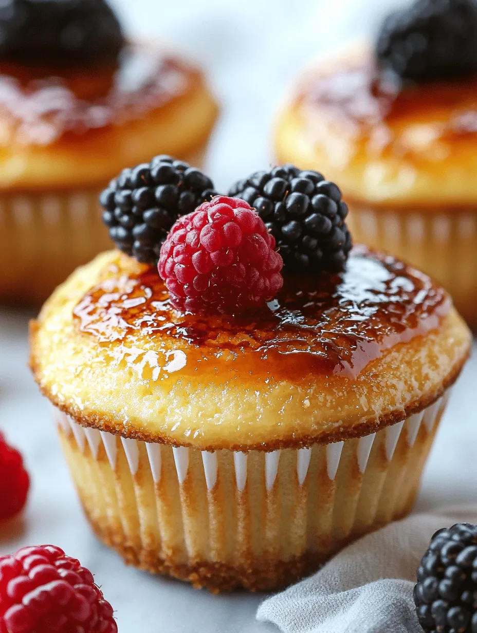 Crème Brûlée Cheesecake Cupcakes: A Decadent Delight