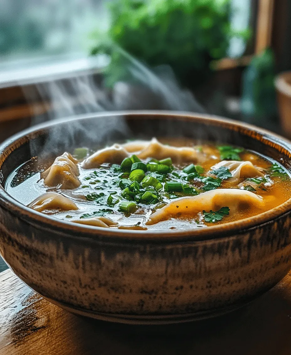 Wonton soup is a beloved dish that holds a special place in the hearts of many, especially within Asian cuisine. This delightful soup, often served as an appetizer or a light main course, features delicate dumplings filled with savory ingredients, nestled in a fragrant broth. Its significance goes beyond mere taste; wonton soup embodies comfort, warmth, and tradition, making it a staple in households and restaurants alike. The appeal of homemade wonton soup lies in its ability to bring people together, offering a wholesome and satisfying meal that warms both the body and soul.