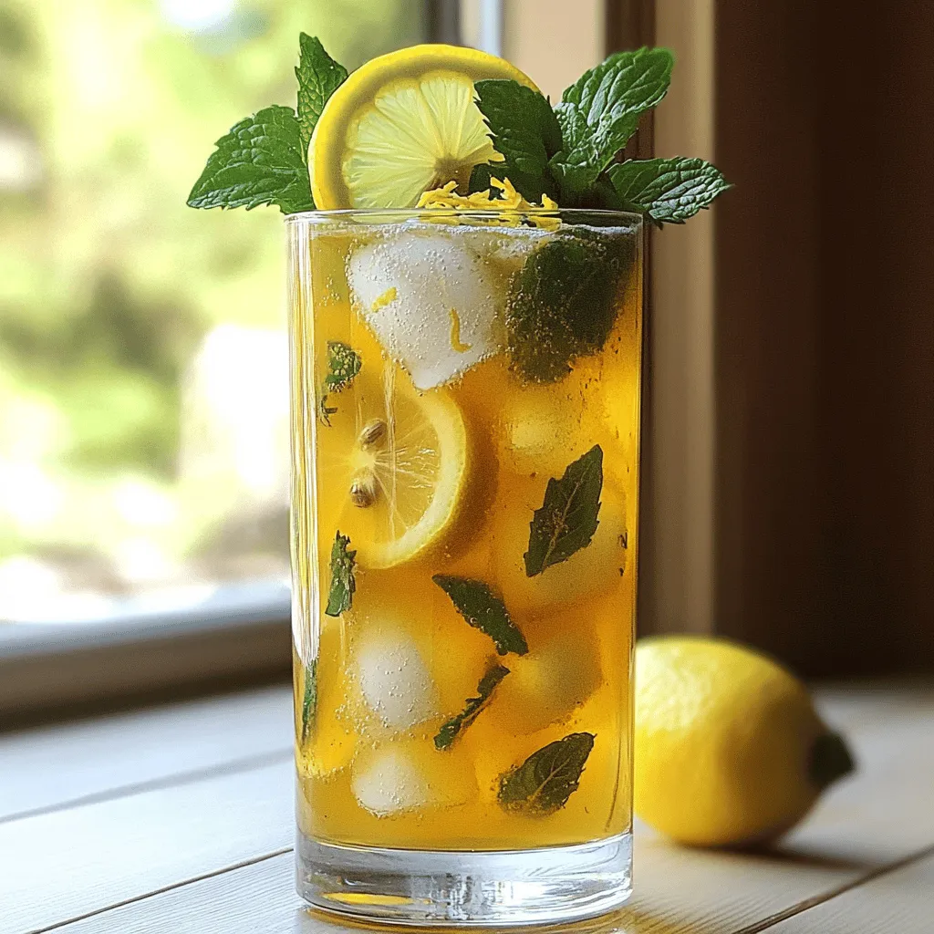 Refreshing Lemon Vanilla Iced Tea