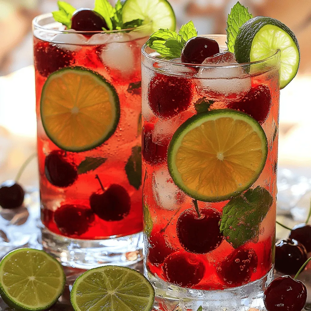 Cherry Limeade Bliss: A Refreshing Summer Beverage