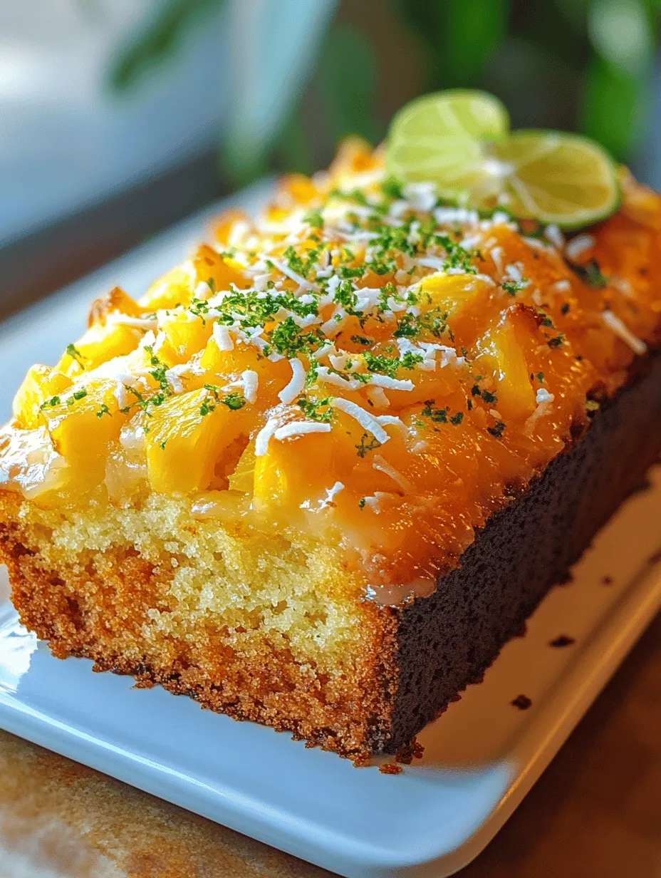 Pineapple Coconut Delight Loaf Cake: A Slice of Tropical Paradise