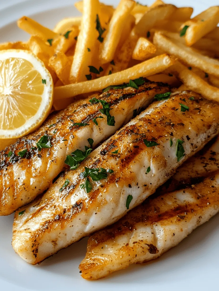 Crispy Grilled Fish Delight with Golden Fries