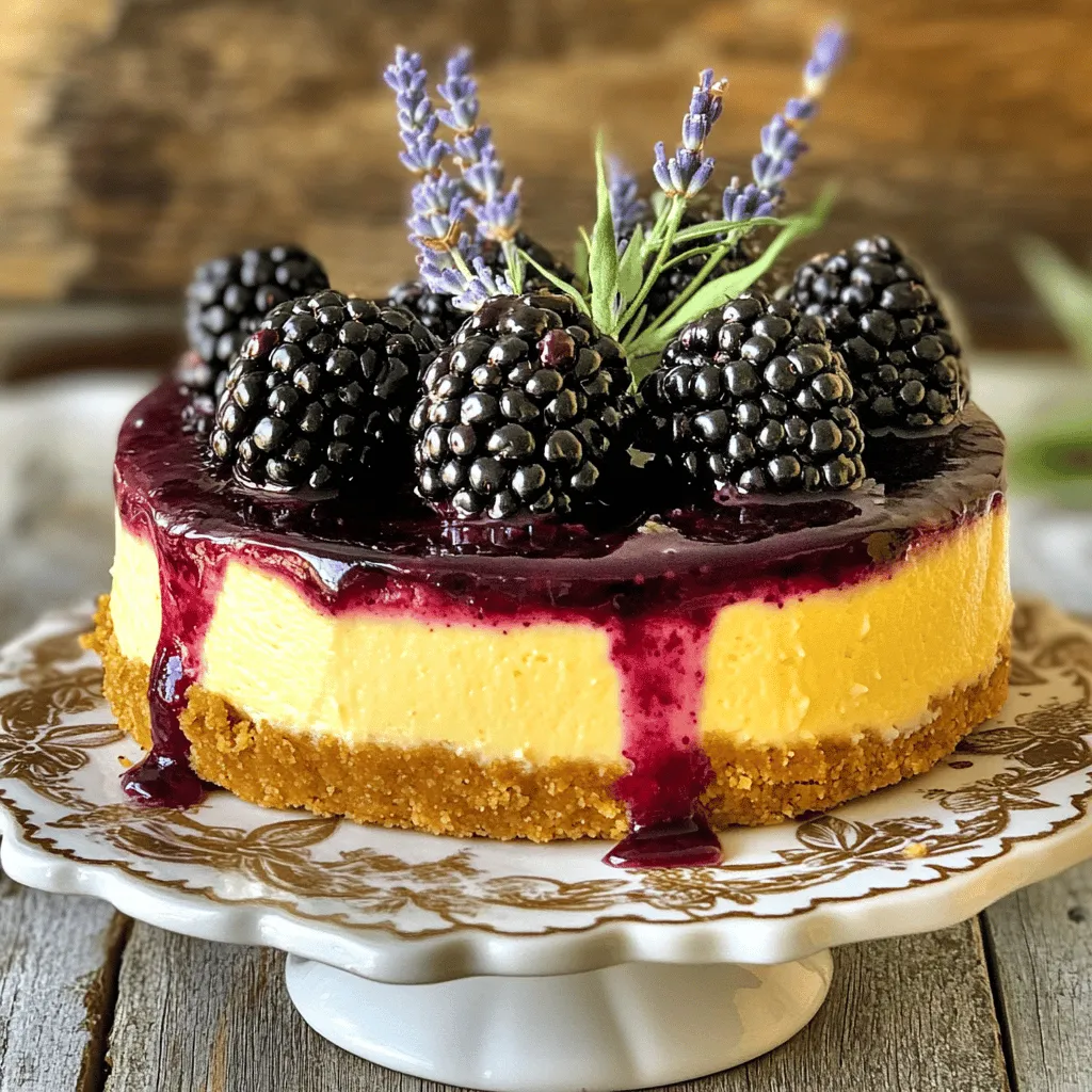 Blackberry Lavender Cheesecakes: A Delightful Twist on a Classic Dessert
