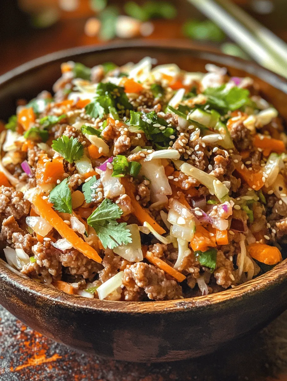 Keto Egg Roll in a Bowl: A Low-Carb Delight for Busy Lifestyles