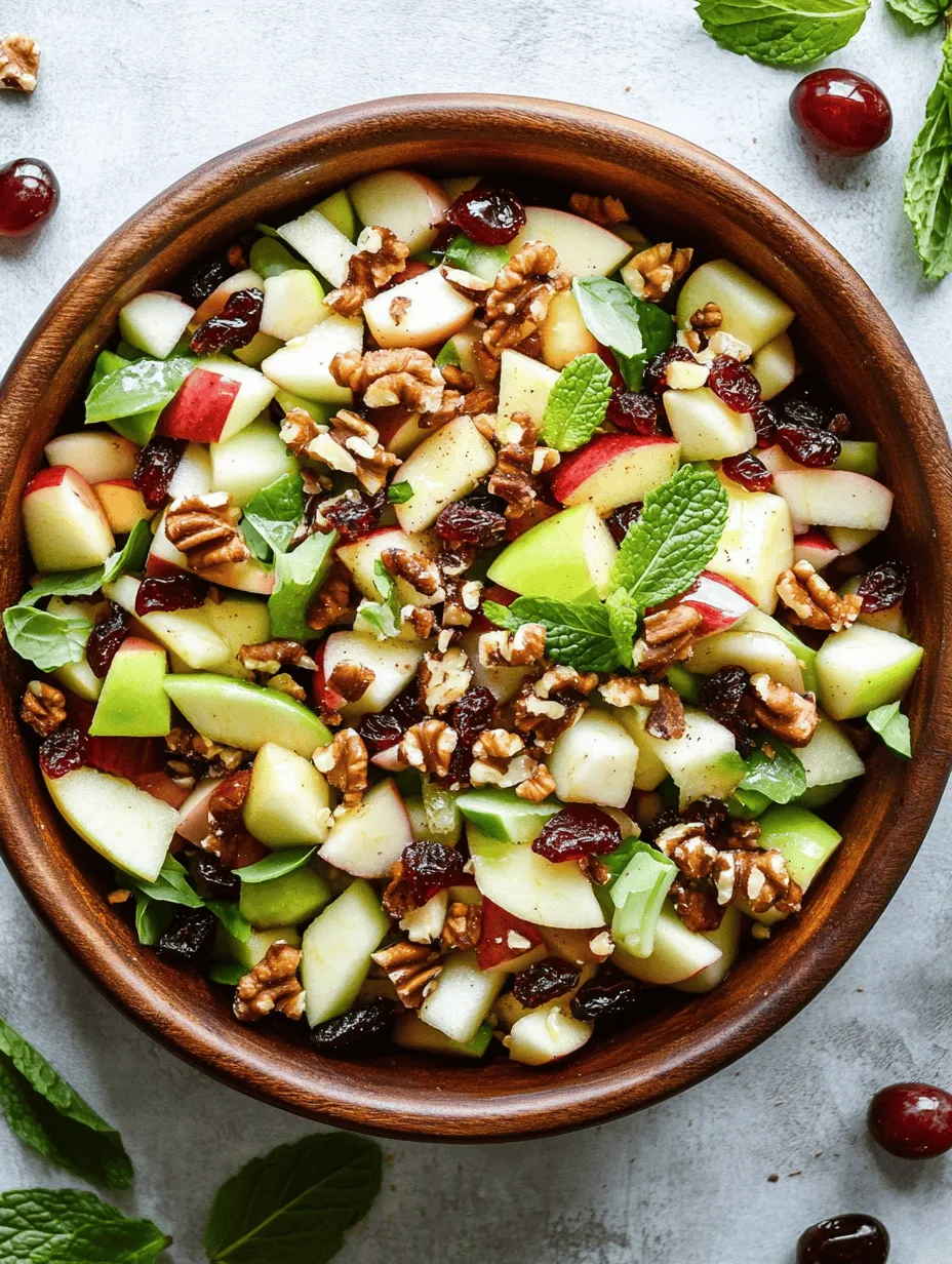Crunchy Apple Delight Salad: A Fresh and Flavorful Addition to Your Diet
