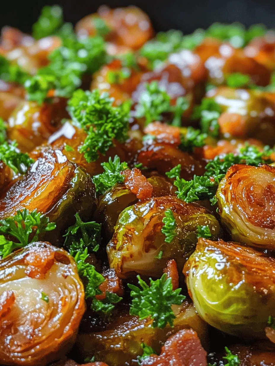 Balsamic Glazed Brussels Sprouts with Bacon: A Flavorful Delight