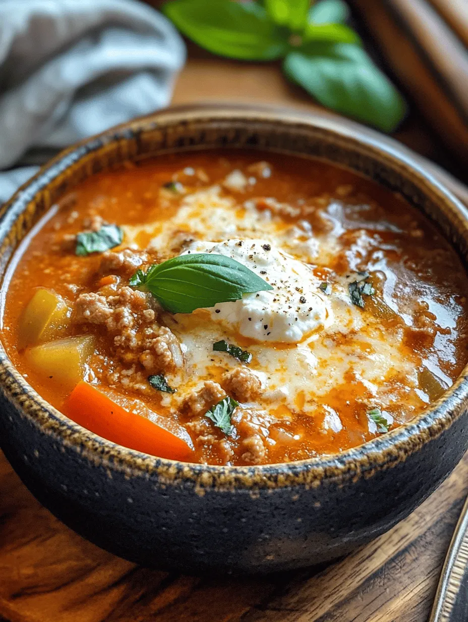 Warm &#038; Cozy Lasagna Soup Recipe