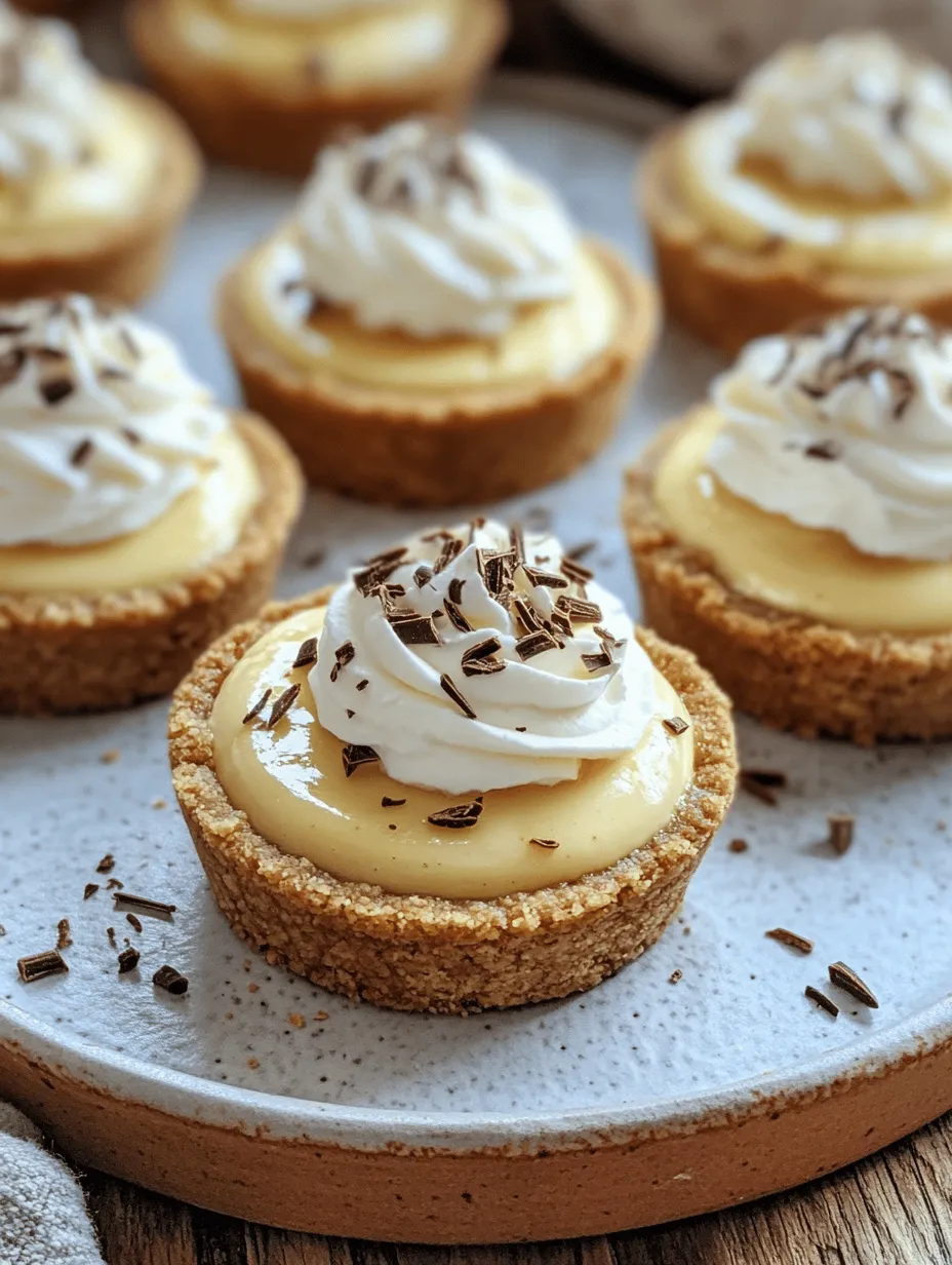 Irresistible No-Bake Mini Banana Cream Pies