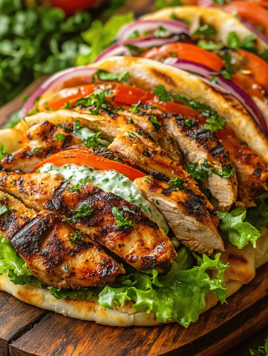 Mediterranean Delight: Greek Chicken Gyros with Cucumber Tzatziki