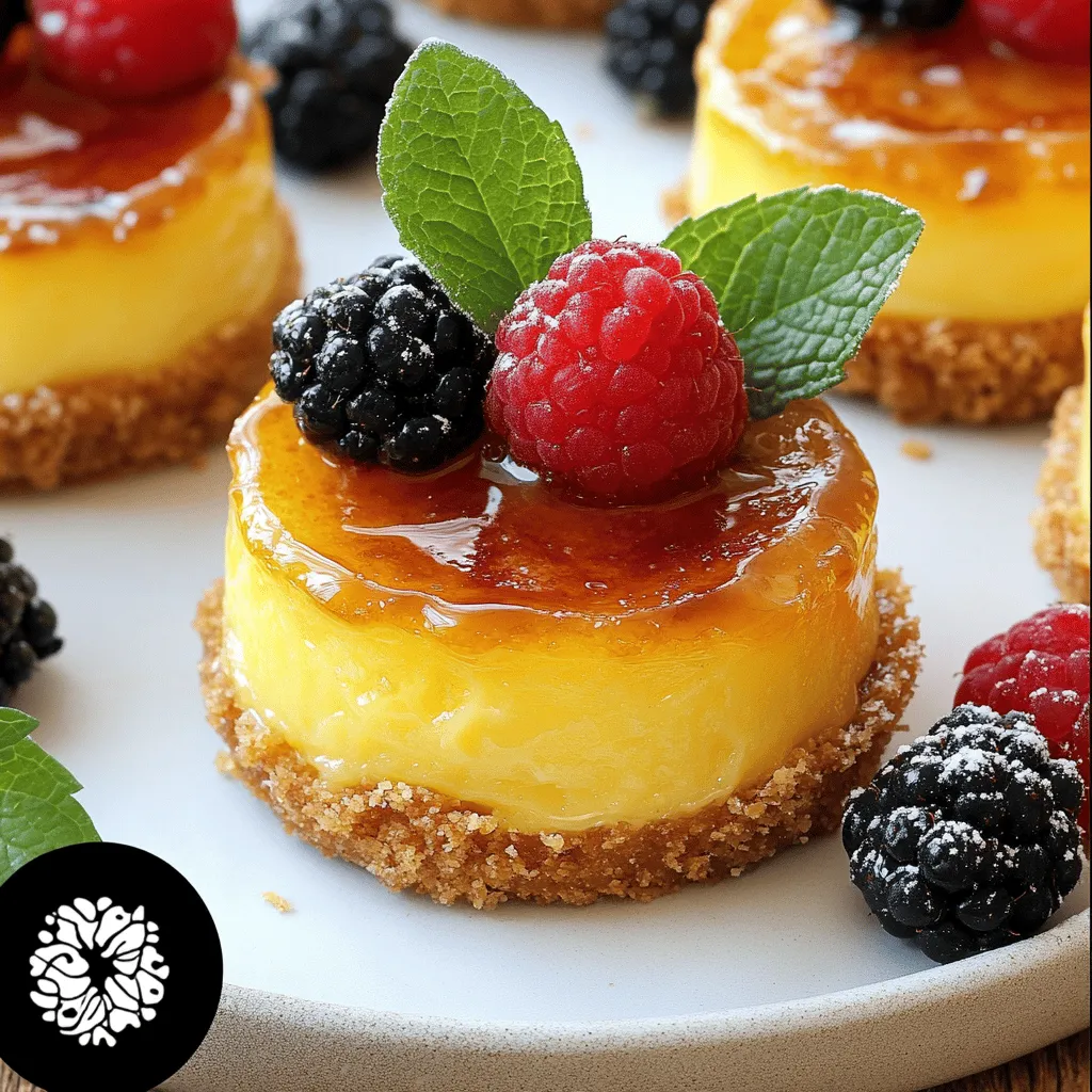 Mini Crème Brûlée Cheesecakes Recipe