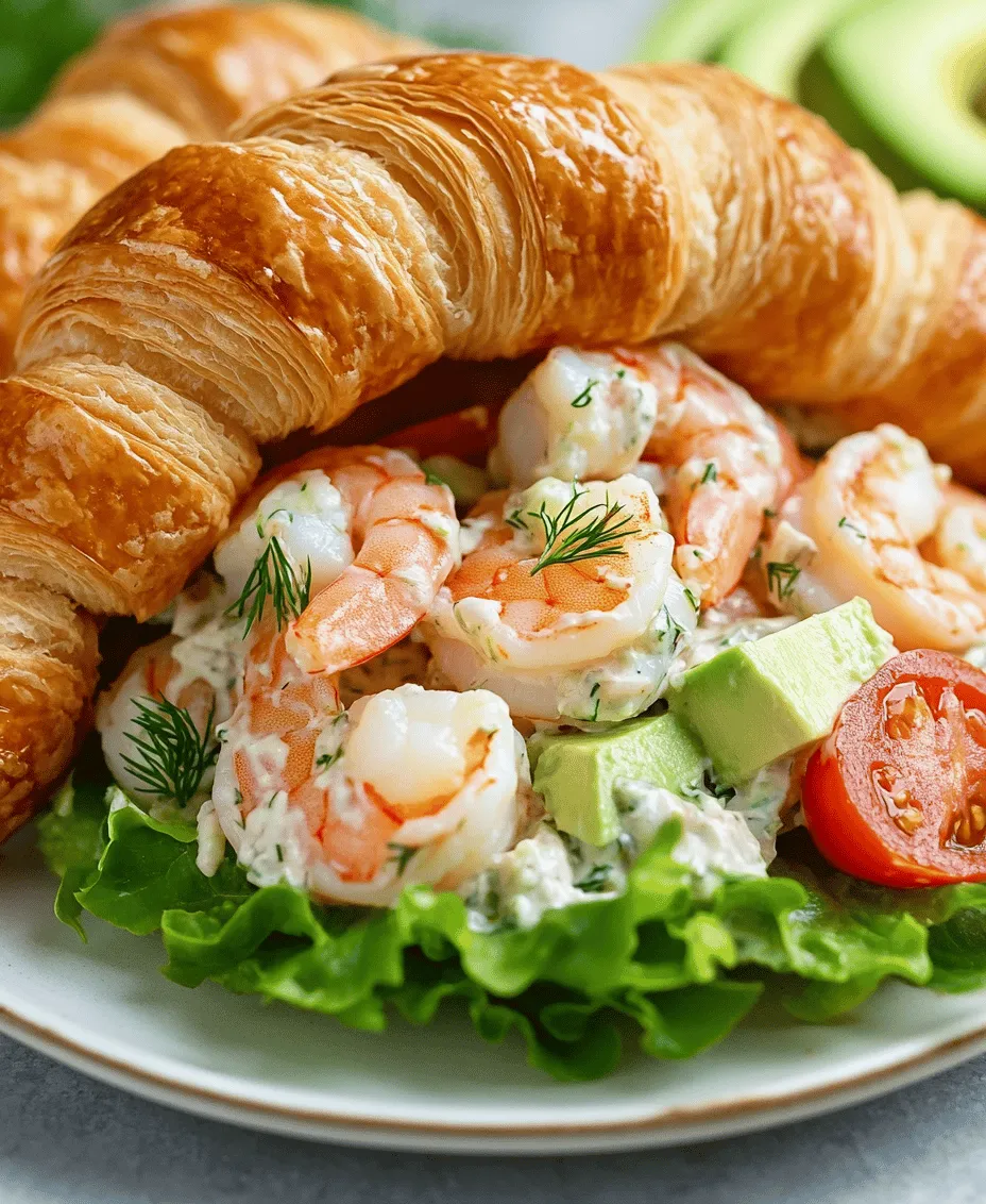 Welcome to the delightful world of shrimp salad croissant sandwiches, where the fresh, succulent flavors of seafood meet the buttery, flaky texture of croissants. This sandwich is not just a meal; it