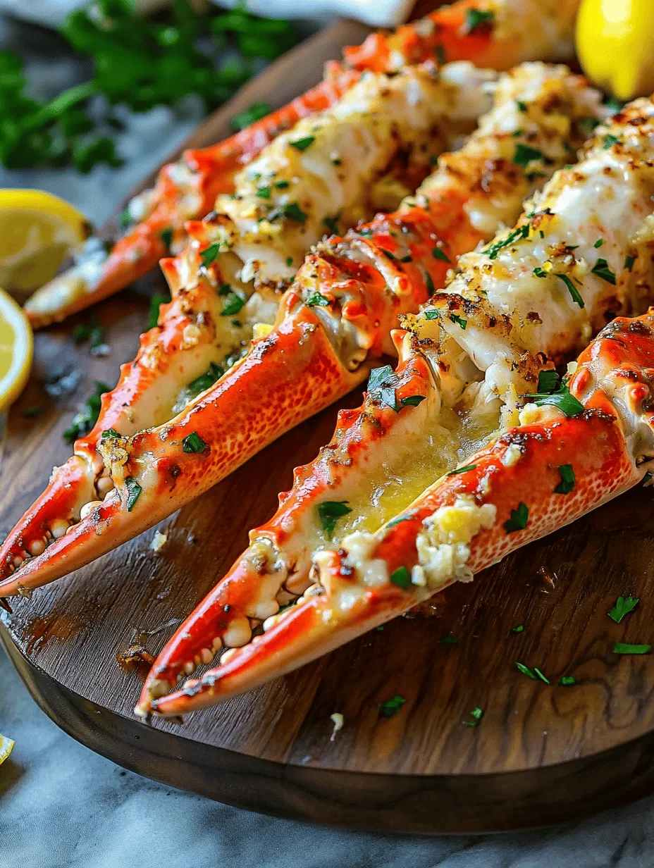 Crackling Bliss: Baked Crab Legs in Butter Sauce