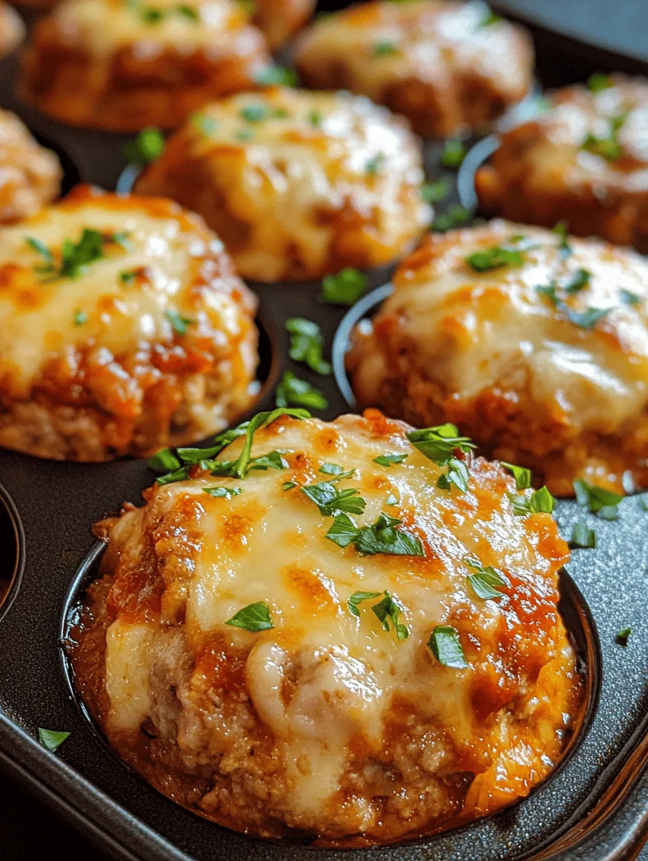 Chicken Parm Mini Meatloaf Muffins: A Comfort Food Delight
