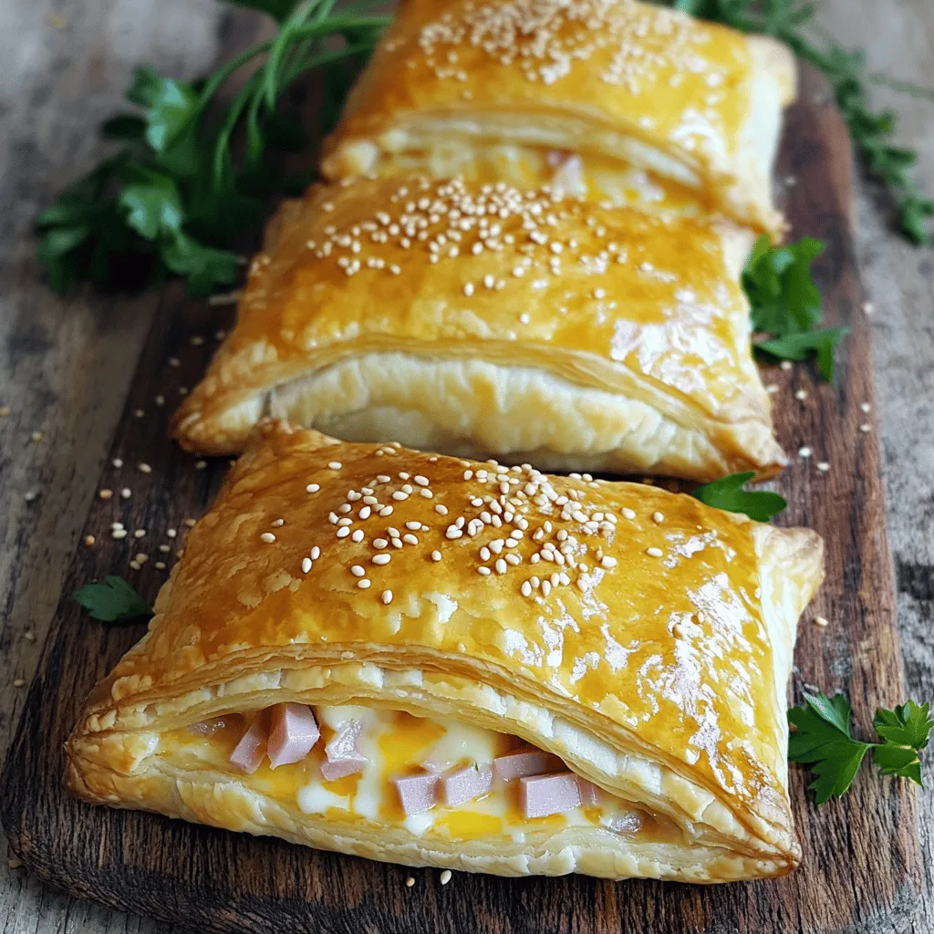 Flaky Ham &#038; Cheese Delight: A Savory Pastry Recipe
