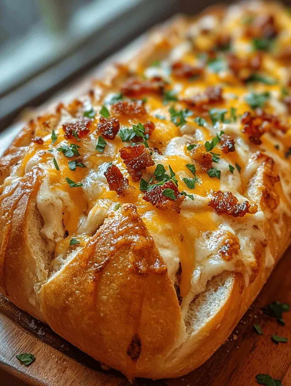 Delicious Chicken Bacon Ranch Stuffed Bread: A Flavorful Comfort Food Delight