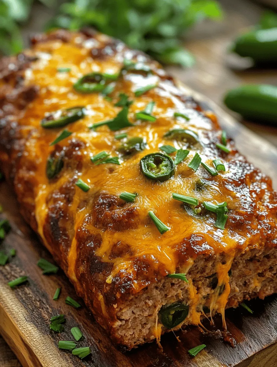 Smoky Jalapeño Popper Meatloaf with Creamy Ranch Drizzle