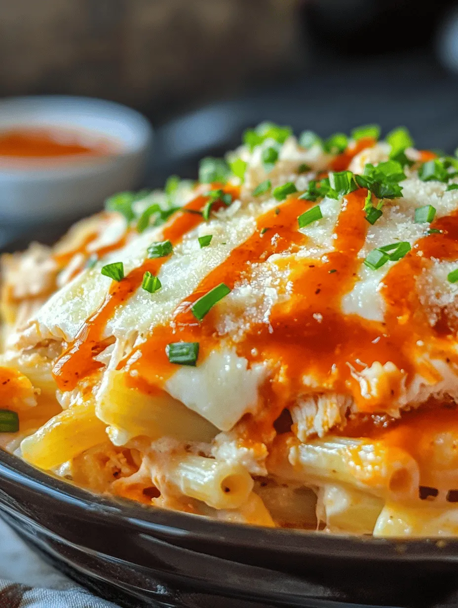 Buffalo Chicken Alfredo Bake – A Creamy, Spicy Delight!