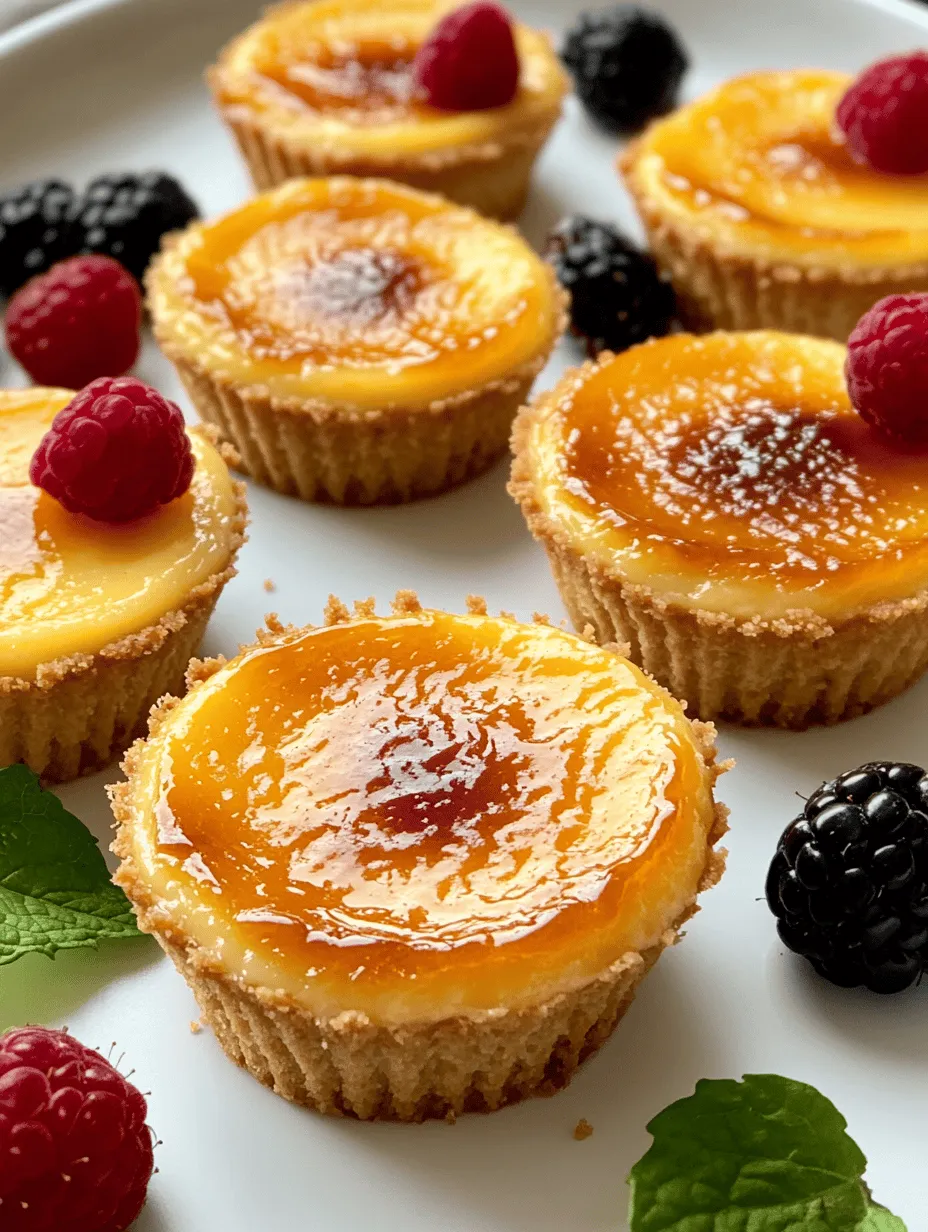 Mini Crème Brûlée Cheesecakes Recipe: A Delicate Delight