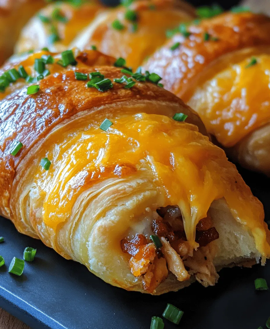 Bacon Ranch Chicken Crescent Rolls are a delightful combination of savory flavors wrapped in flaky, buttery dough, making them a go-to dish for any occasion. This easy-to-make recipe features tender shredded chicken mixed with crispy bacon bits, creamy ranch dressing, and melted cheddar cheese, all encased within the comforting embrace of crescent roll dough. Whether you’re looking for a quick appetizer for game day, a satisfying snack for movie night, or a fun main course for a family dinner, these crescent rolls are sure to please a crowd and become a favorite in your household.