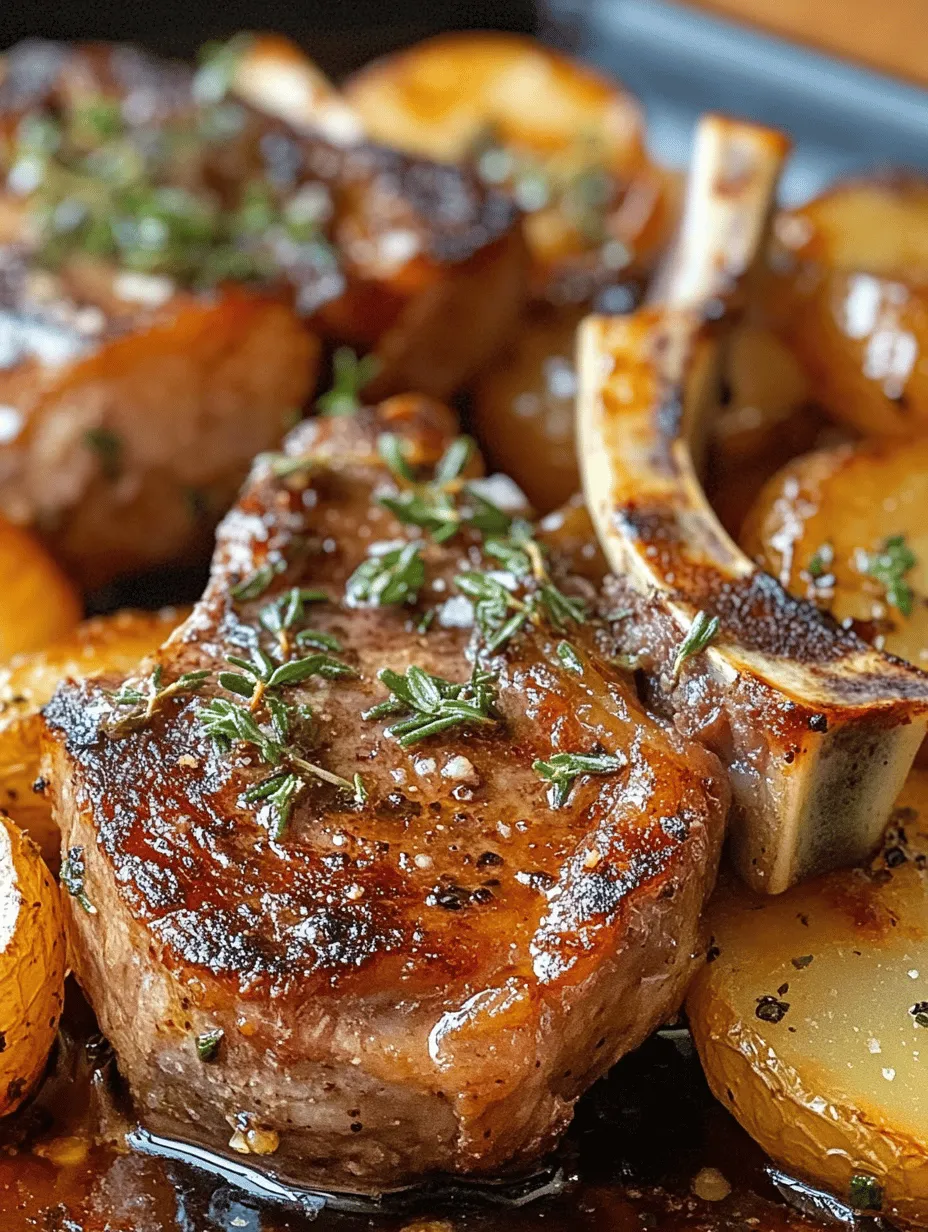 Savory Roasted Lamb Chops with Potatoes &#038; Onions Recipe
