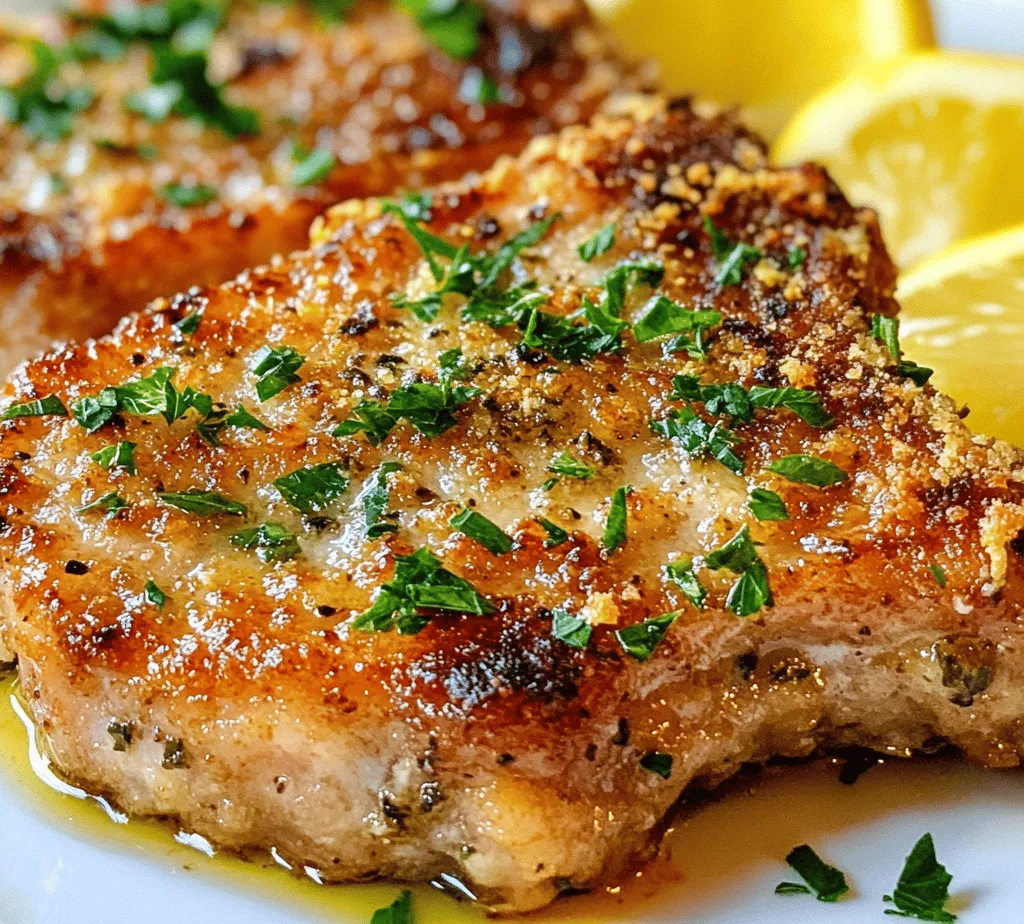 In the ever-busy world of meal preparation, Garlic Parmesan Pork Chops shine as a quick yet indulgent option that effortlessly marries flavors and textures. This dish elevates the humble pork chop into a culinary masterpiece, encapsulating the rich, aromatic essence of garlic and the savory depth of Parmesan cheese. The delightful crunch from the breadcrumb coating adds an irresistible texture, making each bite a satisfying experience. Whether you