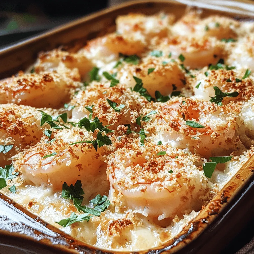 Delicious Garlic Shrimp Gratin Recipe