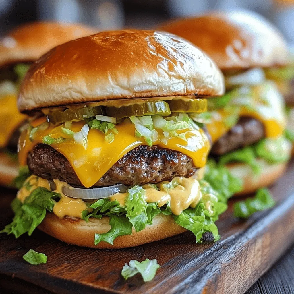 Mini Big Mac Cheeseburgers Recipe