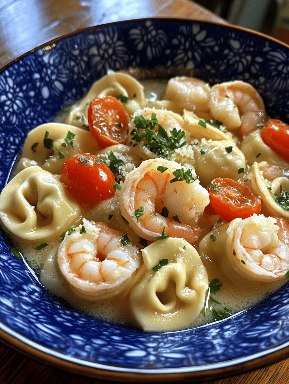 Shrimp Tortellini in Garlic Butter Sauce: A Culinary Delight