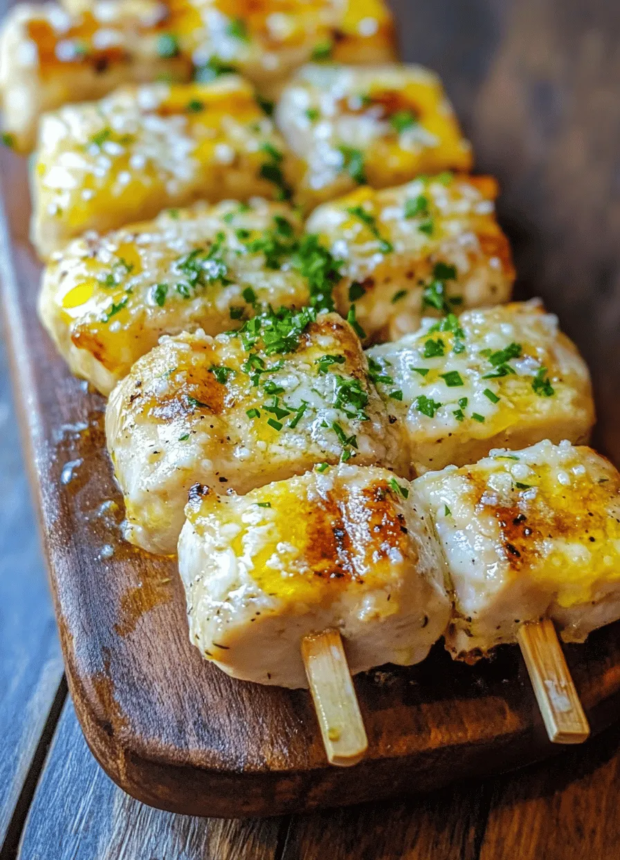 Garlic Parmesan Chicken Skewers are not just a meal; they