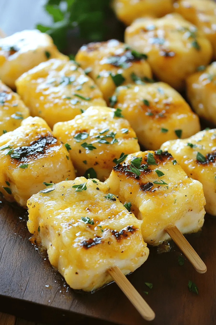 Garlic Parmesan Chicken Skewers: A Flavorful Grilling Delight
