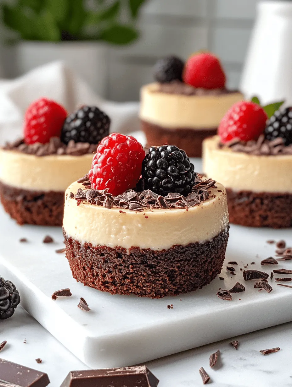 Brownie Bottom Mini Cheesecakes Recipe