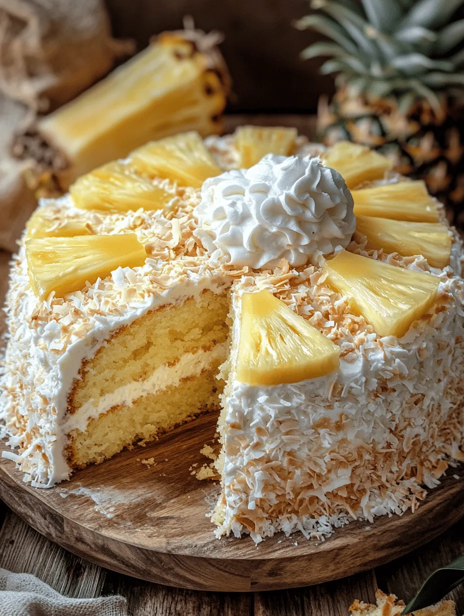Tropical Bliss Pineapple Cake: A Taste of the Tropics