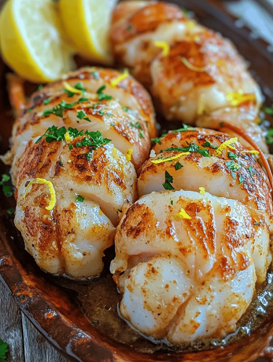 Garlic Butter Lobster Tail and Scallops Delight: A Luxurious Seafood Experience