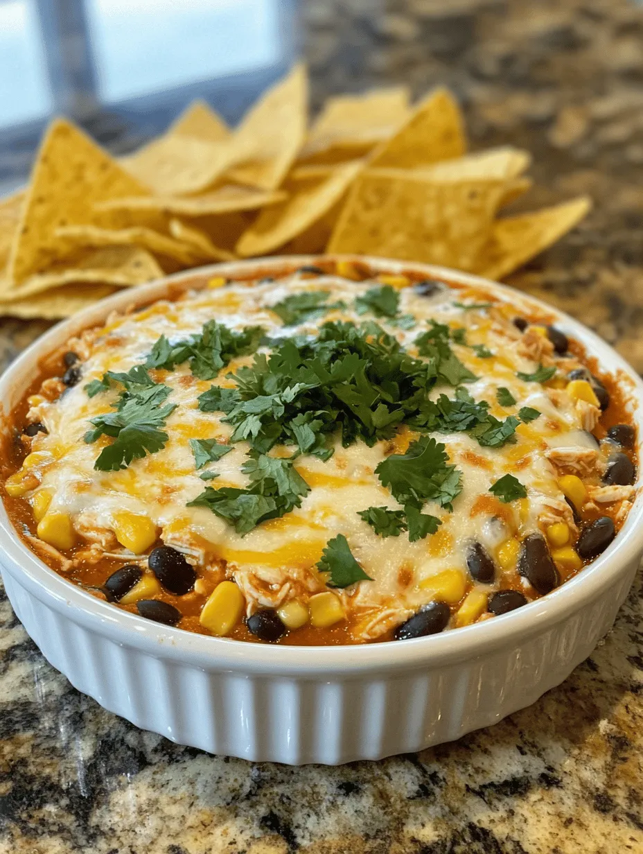 Cheesy Black Bean &#038; Corn Buffalo Chicken Dip: A Crowd-Pleasing Delight