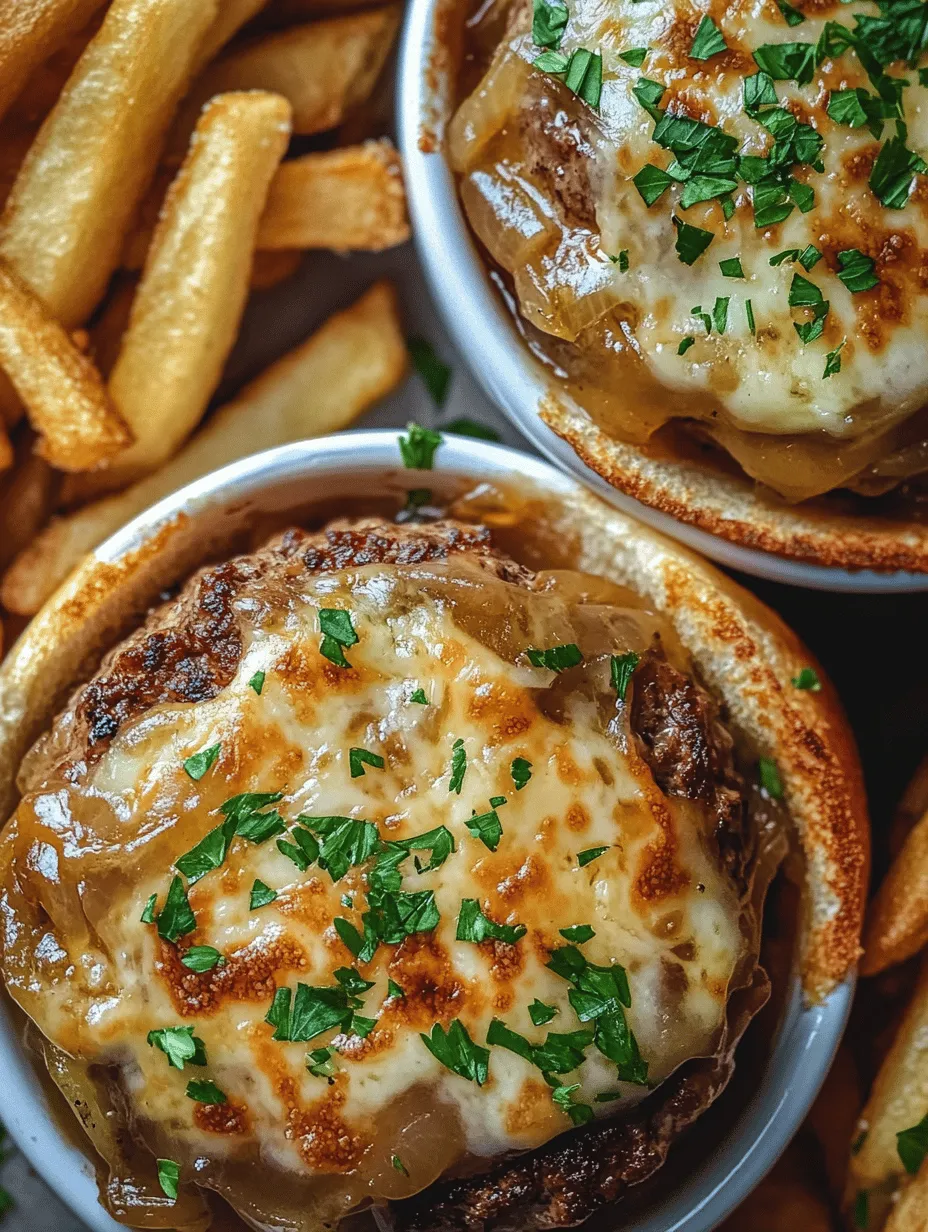 Irresistible French Onion Soup Burgers: A Gourmet Twist on a Classic Dish