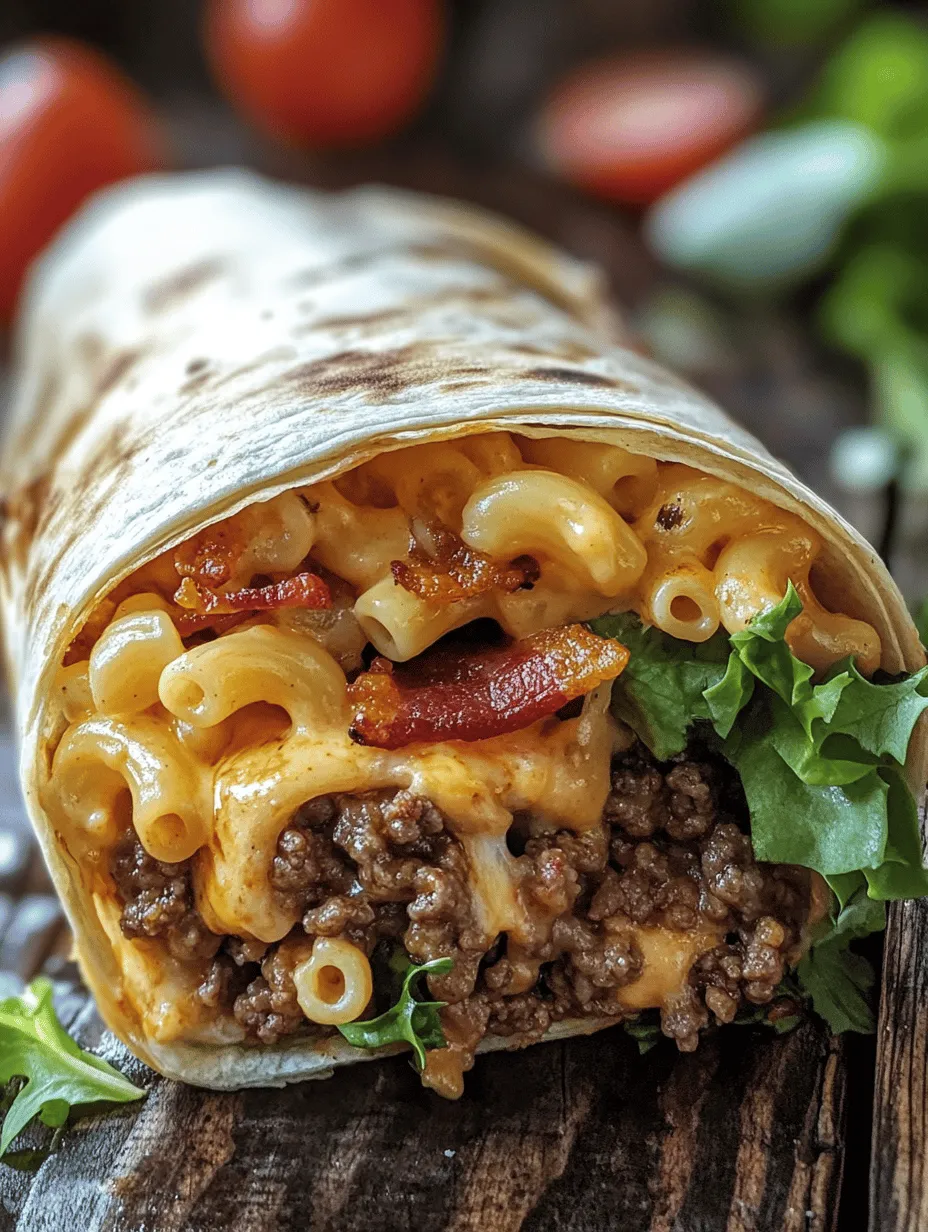 Bacon Mac ‘n’ Cheese Burger Wrap Recipe: A Delicious Fusion of Flavors