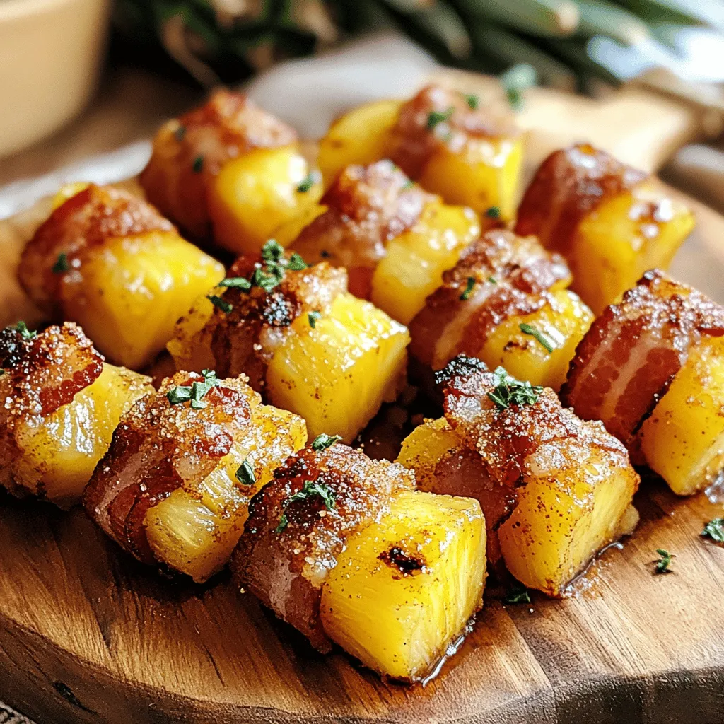 Sizzling Bacon-Wrapped Pineapple Bites Recipe