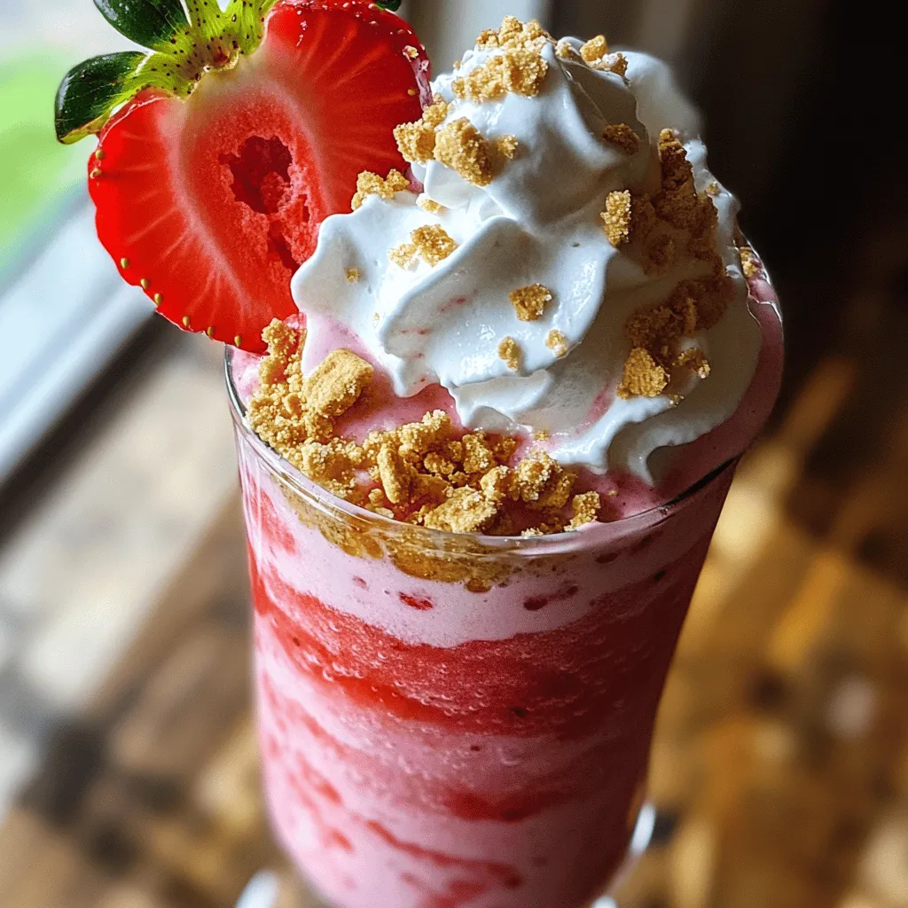 Indulge in a Creamy Delight: Strawberry Cheesecake Milkshake Recipe