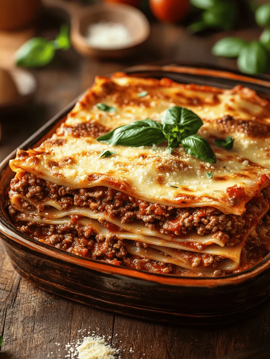 Classic Lasagna Delight: A Timeless Italian Treasure