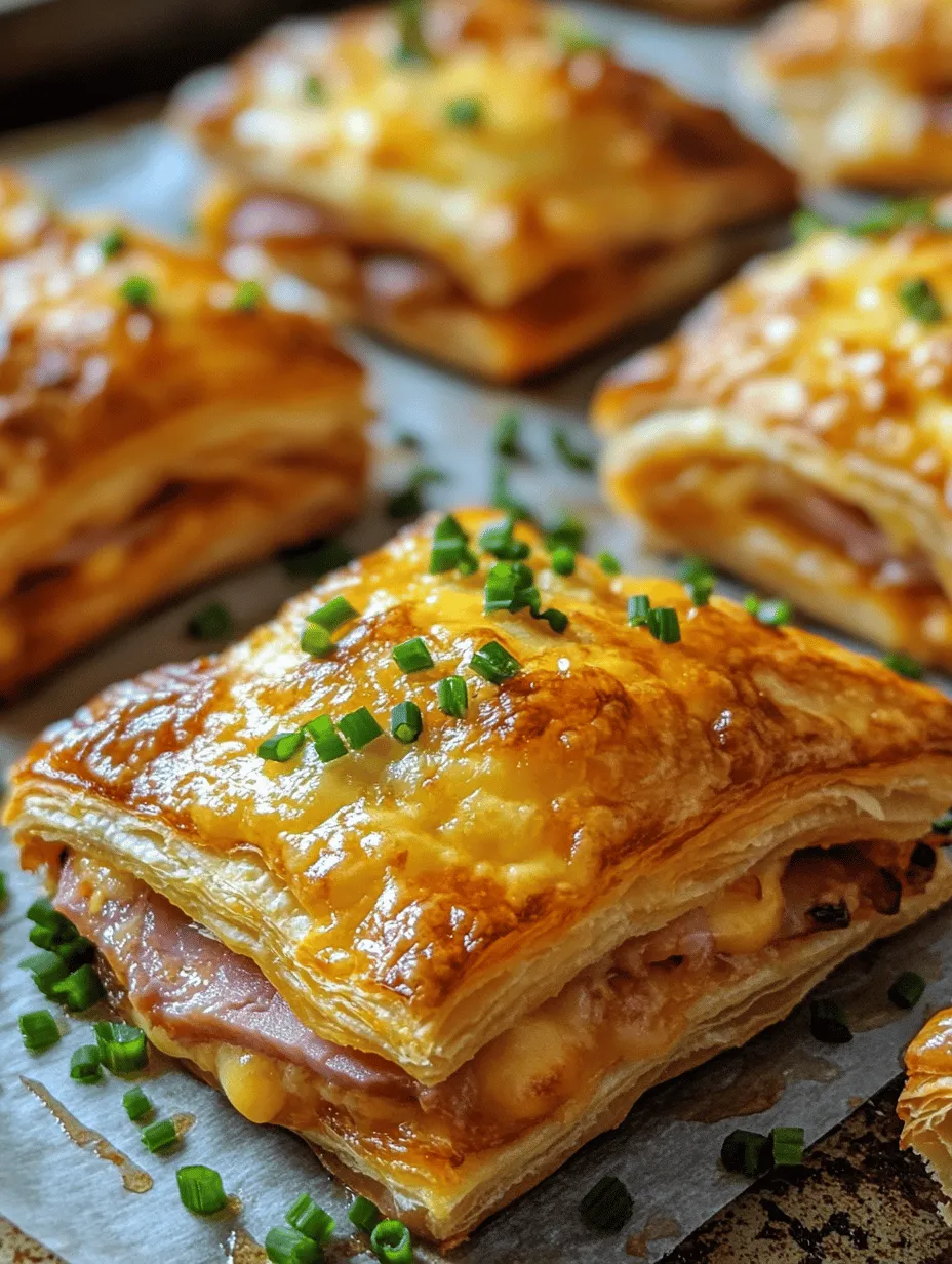 Delightful Crispy Ham &#038; Cheese Puff Pastry Stacks: A Perfect Appetizer Recipe