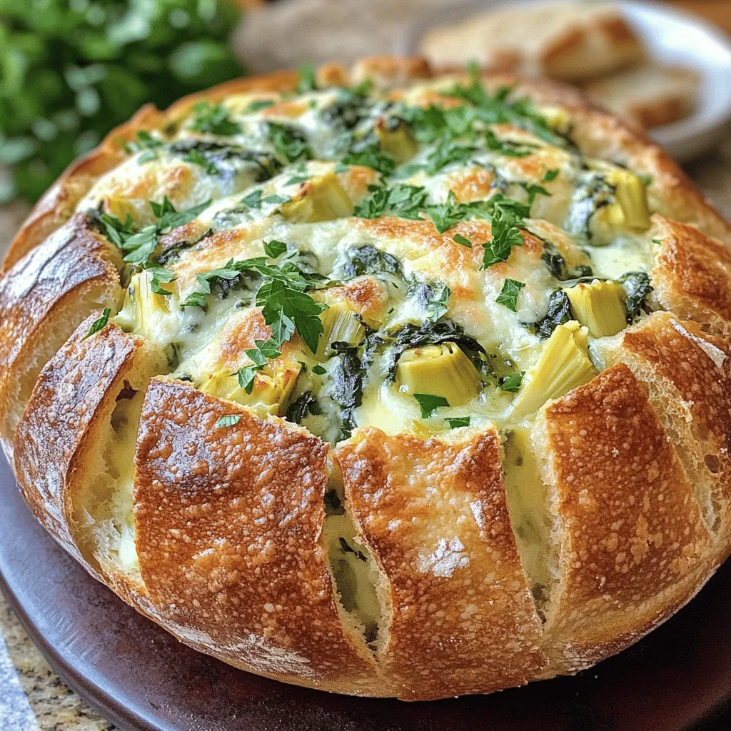 Spinach and Artichoke Stuffed Bread Recipe