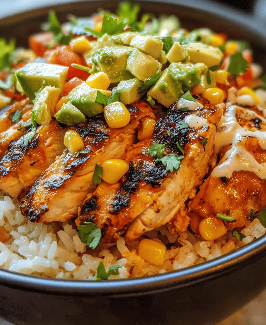 The Street Corn Chicken Rice Bowl is a delightful fusion of flavors and textures that pays homage to the vibrant street food culture. Originating from the bustling streets of Mexico, where elotes (Mexican street corn) are a beloved snack, this dish transforms classic street fare into a wholesome, home-cooked meal. Combining tender, marinated chicken thighs with sautéed corn, colorful vegetables, and a fluffy base of jasmine rice, this bowl is not only visually appealing but also packed with nutrition.