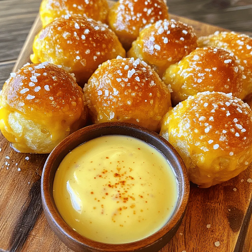 Cheesy Pretzel Bites Bombs Recipe