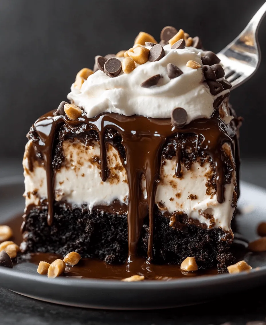 If you’re a chocolate lover, you’re in for a treat. The Decadent Chocolate Peanut Butter Poke Cake is a rich and indulgent dessert that seamlessly combines the intense flavor of chocolate with the creamy, nutty goodness of peanut butter. This cake is not just another dessert; it