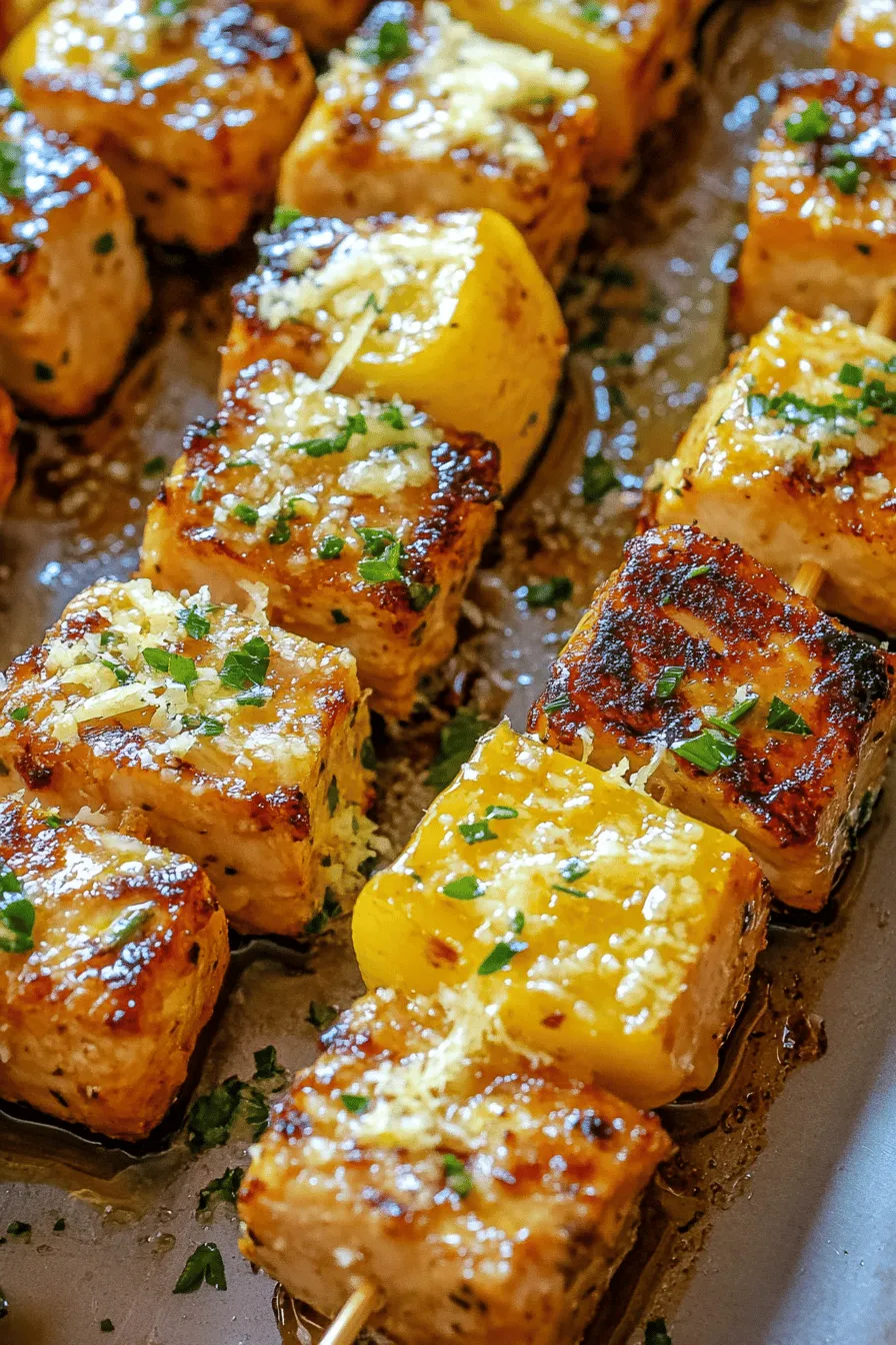Garlic Parmesan Chicken Skewers: A Flavorful Grilling Delight